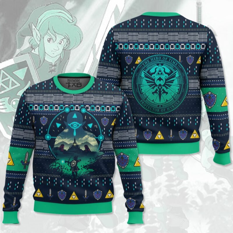 Hooktab Sheikah Eye The Legend Of Zelda Ugly Christmas Sweater Hooktab Sheikah Eye The Legend Of Zelda Ugly Christmas Sweater