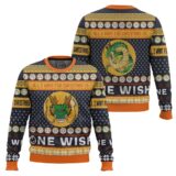 Hooktab Shenron All I Want For Christmas Is One Wish Dragon Ball Z Ugly Christmas Sweater