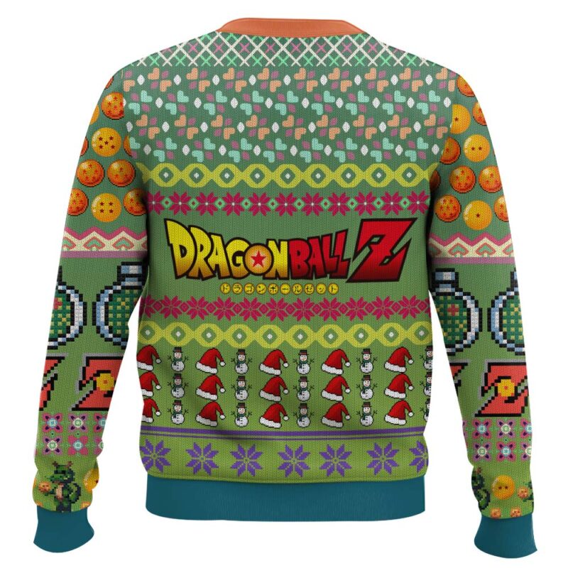 Hooktab Shenron One Wish Dragon Ball Z Ugly Christmas Sweater Hooktab Shenron One Wish Dragon Ball Z Ugly Christmas Sweater