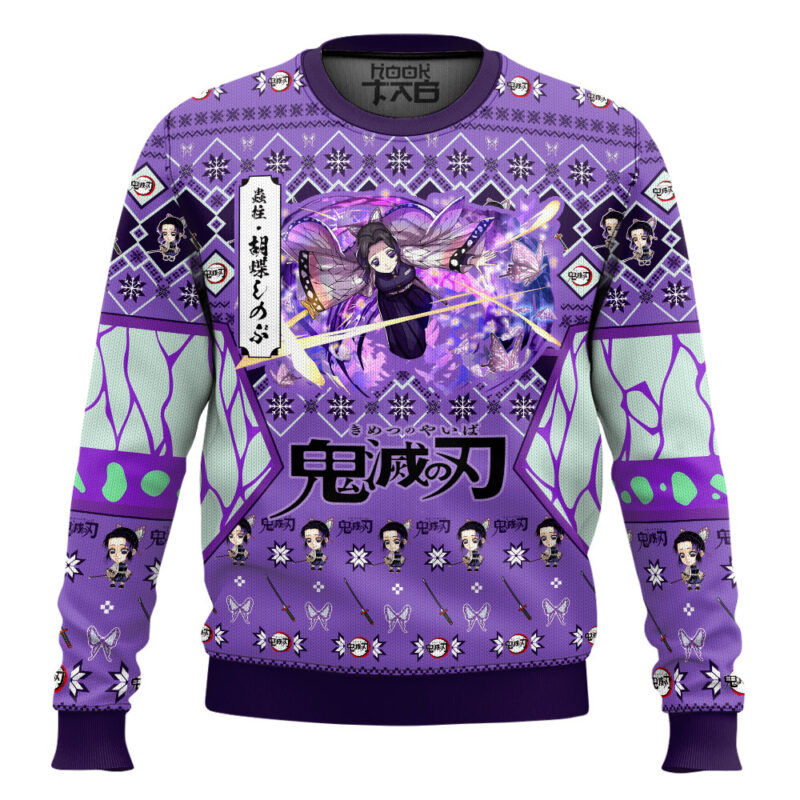 Hooktab Shinobu Kocho Ugly Christmas Sweater
