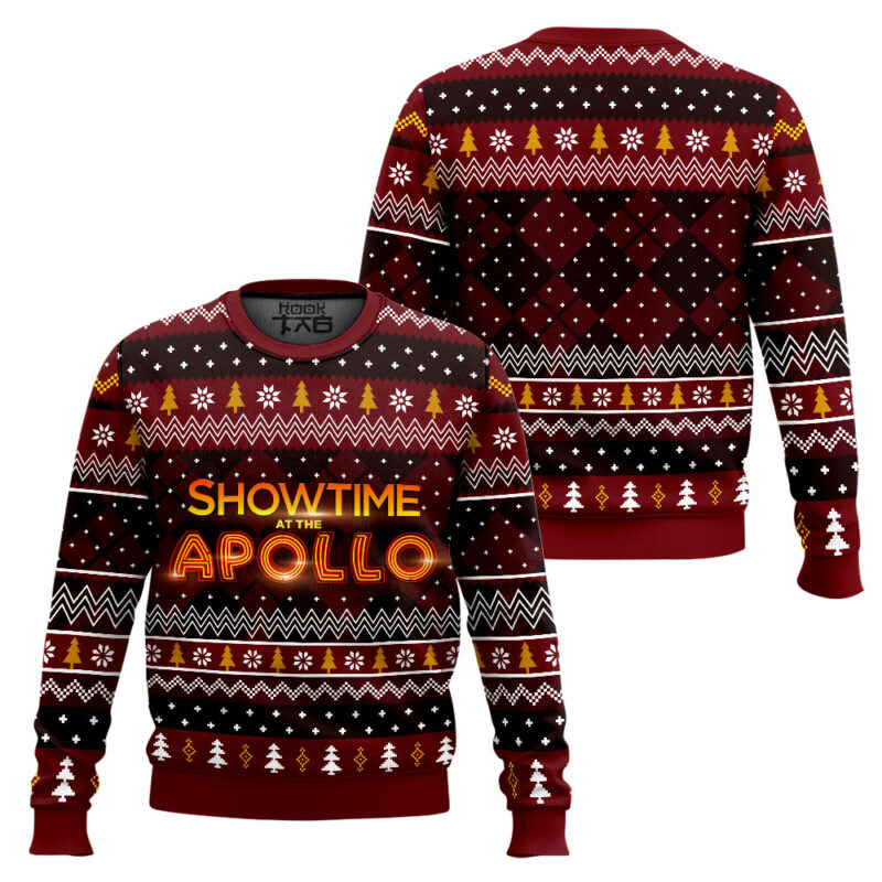Hooktab Showtime at the Apollo Ugly Christmas Sweater Hooktab Showtime at the Apollo Ugly Christmas Sweater