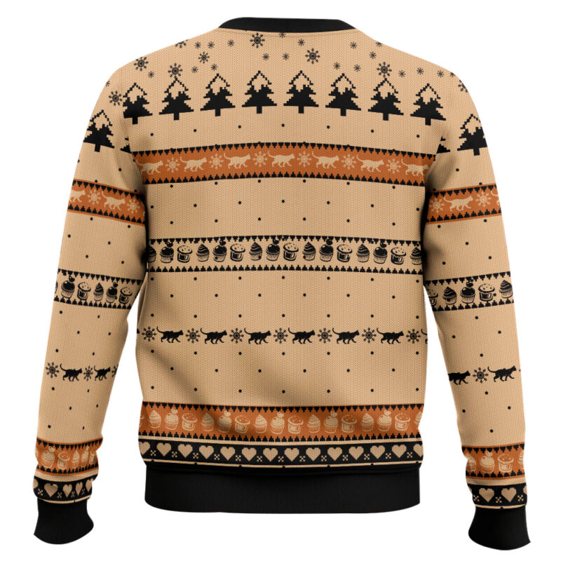 Hooktab Shut The Fucupcakes Black Cat Ugly Christmas Sweater Hooktab Shut The Fucupcakes Black Cat Ugly Christmas Sweater