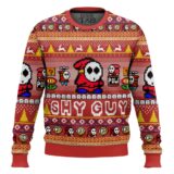 Hooktab Shy Guy Mario Bros Ugly Christmas Sweater