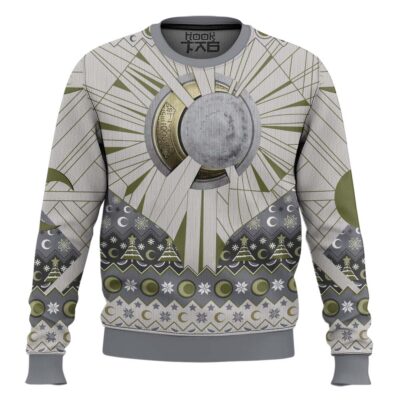 Hooktab Silent Knight Marvel Moon Knight Ugly Christmas Sweater