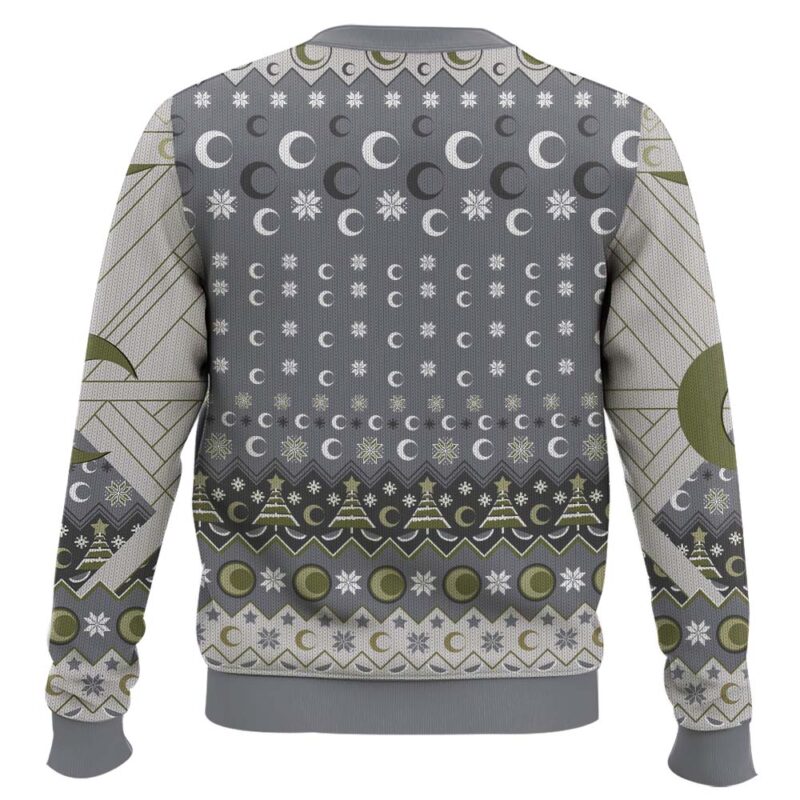 Hooktab Silent Knight Marvel Moon Knight Ugly Christmas Sweater Hooktab Silent Knight Marvel Moon Knight Ugly Christmas Sweater
