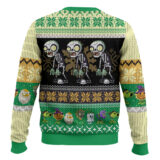 Hooktab Skeleton Plants VS Zombie Ugly Christmas Sweater