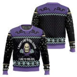 Hooktab Skeletor "I Like To Feel Evil Masters" of the Universe Ugly Christmas Sweater