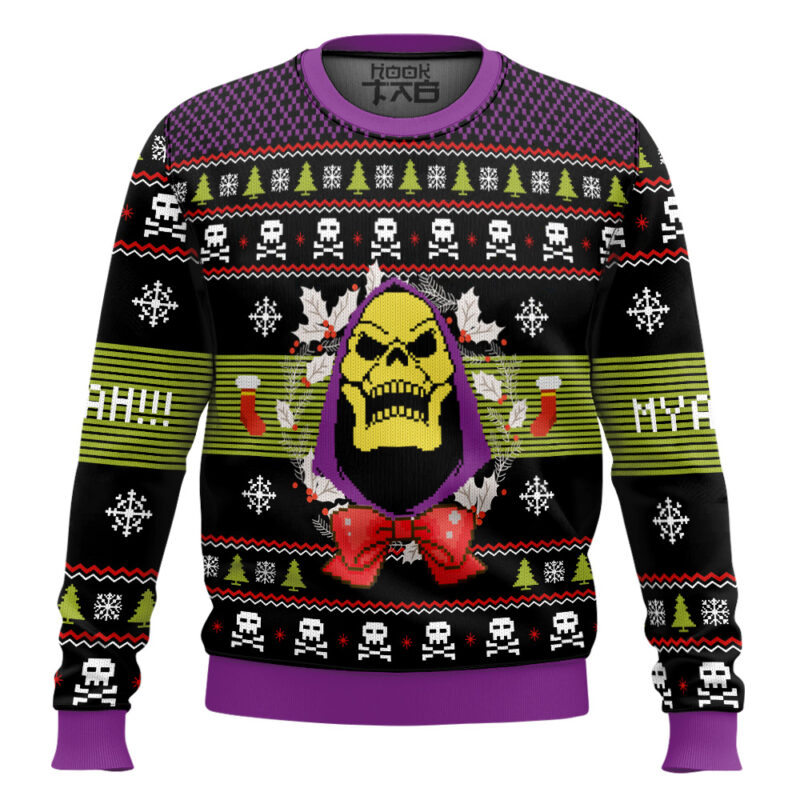 Hooktab Skeletor Masters Of The Universe Ugly Christmas Sweater