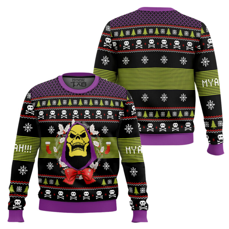 Hooktab Skeletor Masters Of The Universe Ugly Christmas Sweater Hooktab Skeletor Masters Of The Universe Ugly Christmas Sweater