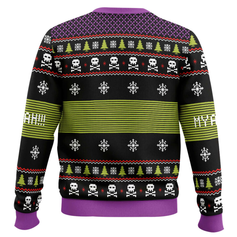 Hooktab Skeletor Myahahaha Masters of the Universe Ugly Christmas Sweater Hooktab Skeletor Myahahaha Masters of the Universe Ugly Christmas Sweater