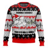 Hooktab Skidaddle Skidoodle Your D*ck Now Is A Noodle Meme Ugly Christmas Sweater