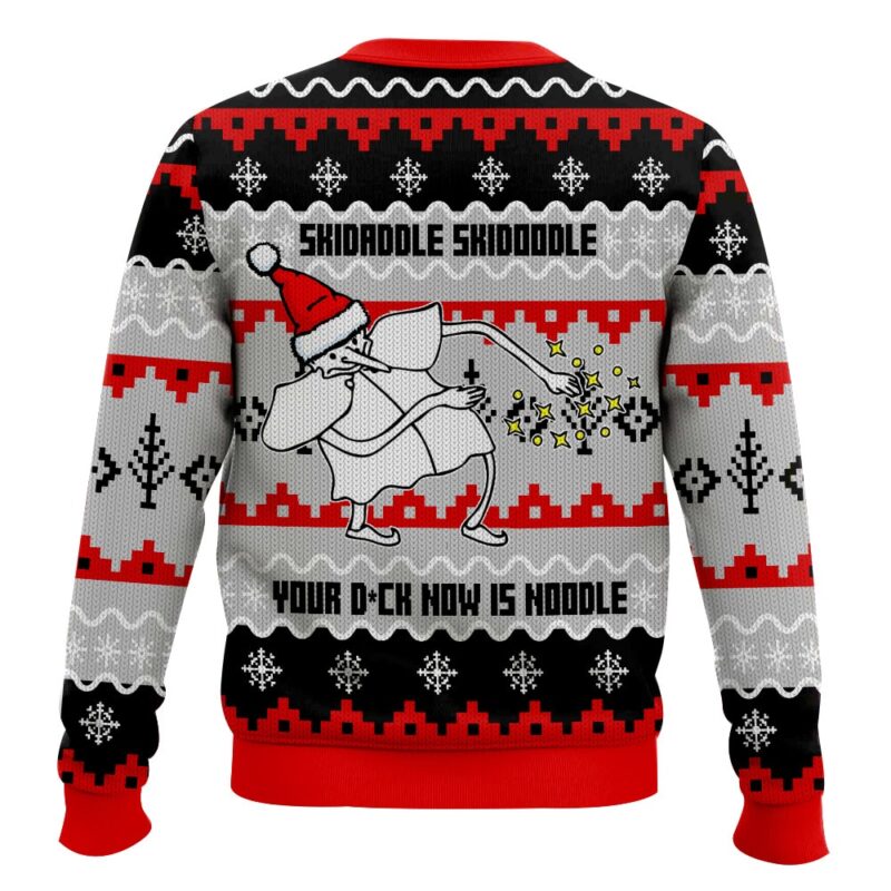 Hooktab Skidaddle Skidoodle Your D*ck Now Is A Noodle Meme Ugly Christmas Sweater Hooktab Skidaddle Skidoodle Your D*ck Now Is A Noodle Meme Ugly Christmas Sweater