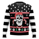 Hooktab Skull Santa Ugly Christmas Sweater