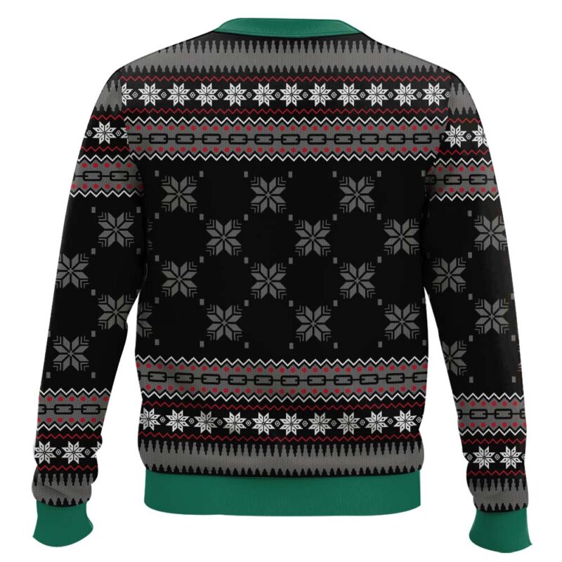 Hooktab Slayer And Rocker Santa 2023 Ugly Christmas Sweater Hooktab Slayer And Rocker Santa 2023 Ugly Christmas Sweater