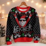 Hooktab Sleigher Santa Ugly Christmas Sweater