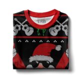 Hooktab Sleigher Santa Ugly Christmas Sweater