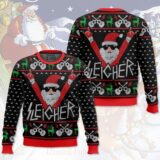 Hooktab Sleigher Santa Ugly Christmas Sweater