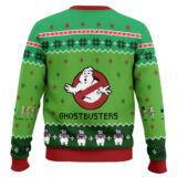 Hooktab Slimer Ghostbusters Ugly Christmas Sweater