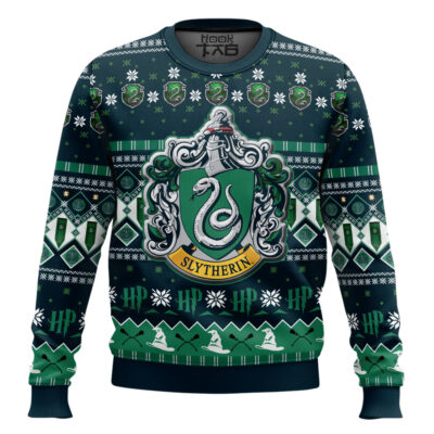 Hooktab Slytherin Ugly Christmas Sweater