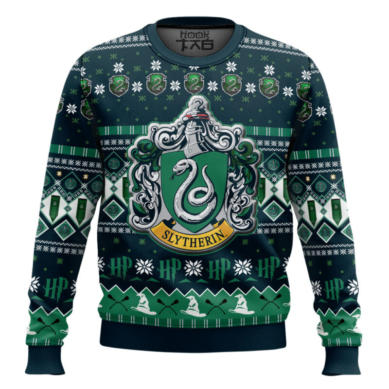 Hooktab Slytherin Ugly Christmas Sweater