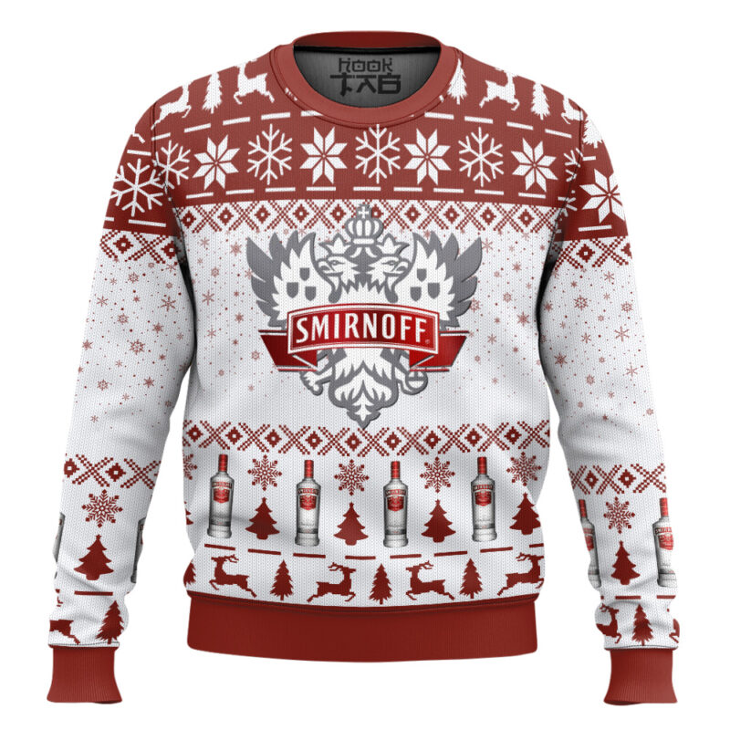 Hooktab Smirnoff No.21 Vodka Ugly Christmas Sweater