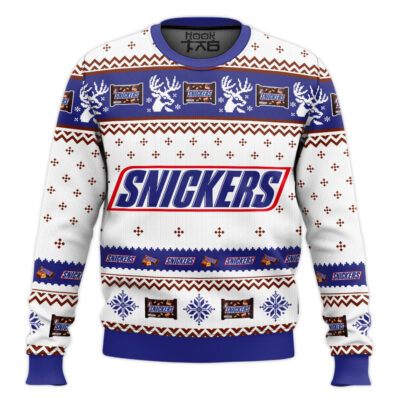 Hooktab Snickers Ugly Christmas Sweater