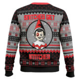 Hooktab Snitches Get Stitches Elf On The Shelf Ugly Christmas Sweater
