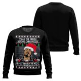 Hooktab Snoop Dogg Twas The Nizzle Before Chrismizzle Ugly Christmas Sweater