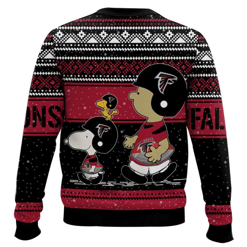 Hooktab Snoopy And Charlie Brown Atlanta Falcons Ugly Sweater Hooktab Snoopy And Charlie Brown Atlanta Falcons Ugly Sweater
