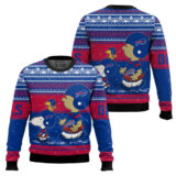 Hooktab Snoopy And Charlie Brown Buffalo Bills Ugly Sweater