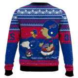 Hooktab Snoopy And Charlie Brown Buffalo Bills Ugly Sweater