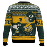 Hooktab Snoopy And Charlie Brown Green Bay Packers Ugly Sweater