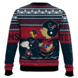 Hooktab Snoopy And Charlie Brown Houston Texans Ugly Sweater