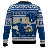 Hooktab Snoopy And Charlie Brown Indianapolis Colts Ugly Sweater