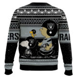 Hooktab Snoopy And Charlie Brown Las Vegas Raiders Ugly Sweater