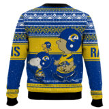 Hooktab Snoopy And Charlie Brown Los Angeles Rams Ugly Sweater