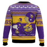 Hooktab Snoopy And Charlie Brown Minnesota Vikings Ugly Sweater