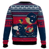 Hooktab Snoopy And Charlie Brown New England Patriots Ugly Sweater