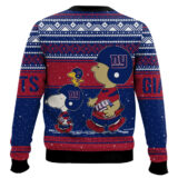 Hooktab Snoopy And Charlie Brown New York Giants Ugly Sweater
