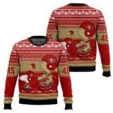 Hooktab Snoopy And Charlie Brown San Francisco 49ers Ugly Sweater