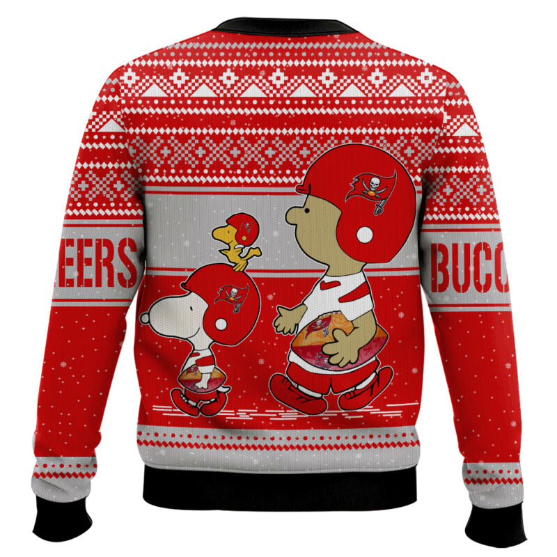 Hooktab Snoopy And Charlie Brown Tampa Bay Buccaneers Ugly Sweater Hooktab Snoopy And Charlie Brown Tampa Bay Buccaneers Ugly Sweater