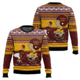 Hooktab Snoopy And Charlie Brown Washington Commanders Ugly Sweater