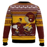 Hooktab Snoopy And Charlie Brown Washington Commanders Ugly Sweater