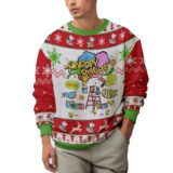 Hooktab Snoopy Drops The Charlie Brown and Snoopy Show Ugly Christmas Sweater
