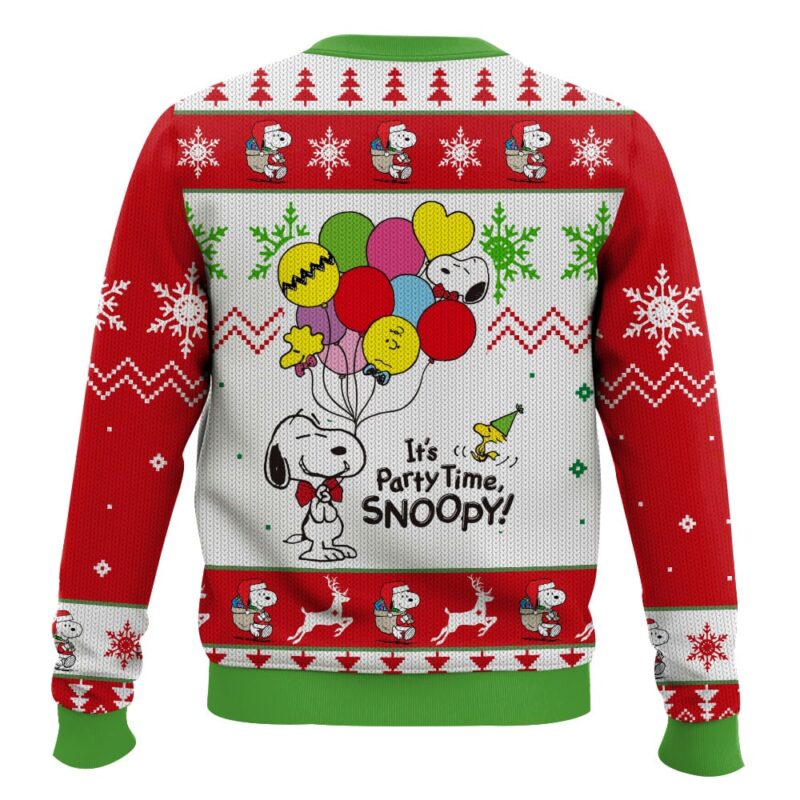 Hooktab Snoopy Drops The Charlie Brown and Snoopy Show Ugly Christmas Sweater Hooktab Snoopy Drops The Charlie Brown and Snoopy Show Ugly Christmas Sweater