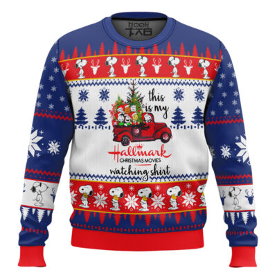 Hooktab Snoopy Hallmark The Charlie Brown and Snoopy Show Ugly Christmas Sweater