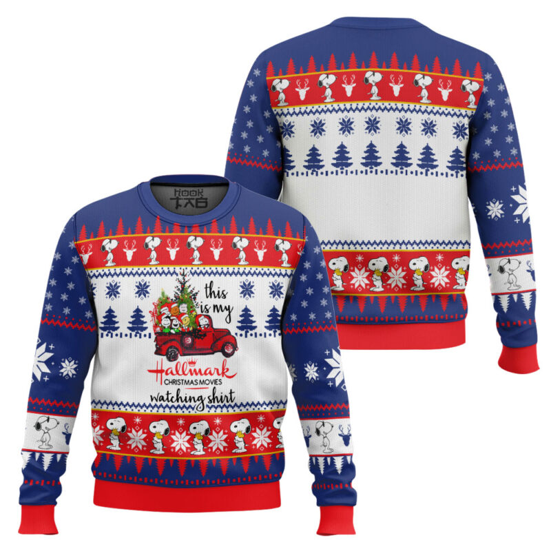 Hooktab Snoopy Hallmark The Charlie Brown and Snoopy Show Ugly Christmas Sweater Hooktab Snoopy Hallmark The Charlie Brown and Snoopy Show Ugly Christmas Sweater