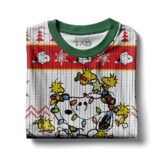 Hooktab Snoopy Pine Tree Tree The Charlie Brown and Snoopy Show Ugly Christmas Sweater
