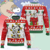 Hooktab Snoopy Pine Tree Tree The Charlie Brown and Snoopy Show Ugly Christmas Sweater