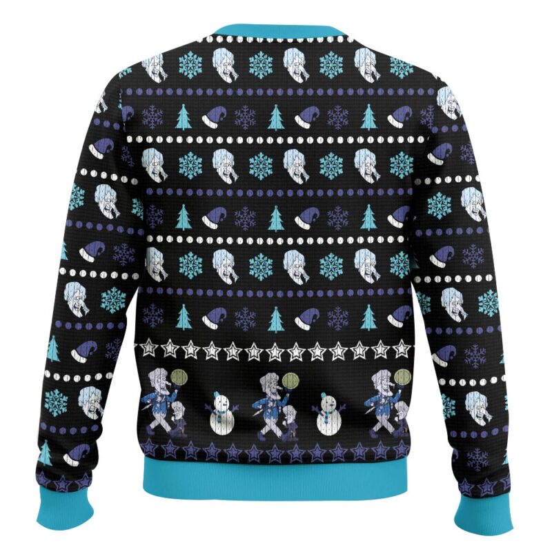 Hooktab Snow Miser The Year Without a Santa Claus Ugly Christmas Sweater Hooktab Snow Miser The Year Without a Santa Claus Ugly Christmas Sweater